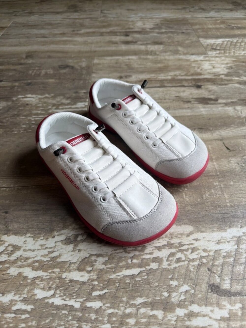HOBIBEAR Barefoot Red & White Minimalist Shoes Women’s 6US 36EU